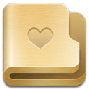 Folder, Favourites Khaki icon