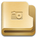 Pictures, Folder Khaki icon