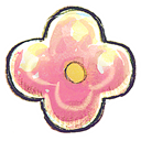 pink, Flower Black icon