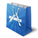 Apple, Appstore SteelBlue icon