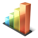 Bar, chart Black icon