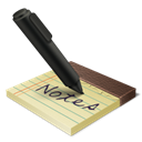 Notes Black icon