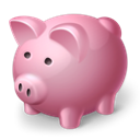 piggy, Bank Black icon
