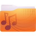 Folder, music Chocolate icon