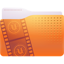 video, Folder Chocolate icon