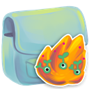 Burn, Folder Silver icon