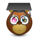 graduating, bear Black icon