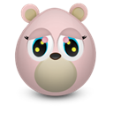 girly, bear Black icon