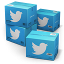 Shipping, twitter SteelBlue icon