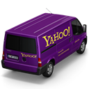 Back, yahoo Black icon