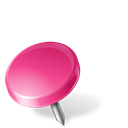 pink, Left, mapmarker, drawingpin Black icon