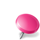 pink, drawingpin, right, mapmarker Black icon