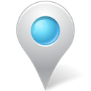 Azure, inside, marker, mapmarker Black icon