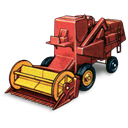 Combine, harvester Black icon