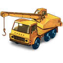 Crane, dodge, truck Black icon