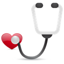 stethoscope Black icon