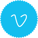 Vimeo DeepSkyBlue icon