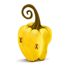 pepper, yellow Black icon
