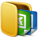 office, Folder Goldenrod icon