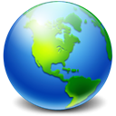 earth, network RoyalBlue icon