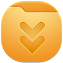 Downloads, Folder Goldenrod icon