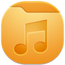 music, Folder SandyBrown icon