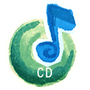 Cd, Audio Black icon