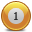 Ball, pool, Orange Sienna icon