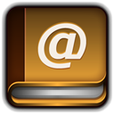 mac, Book, Address SaddleBrown icon