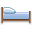 Bed LightSteelBlue icon