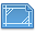 Blueprint, horizontal CornflowerBlue icon