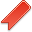 bookmark, red Black icon