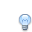 bulb, off Black icon