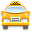 Car, taxi Black icon