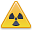 Caution, radiation Black icon