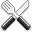 Cutlery Black icon
