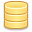 Database, yellow Khaki icon