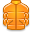 Down, jacket DarkOrange icon