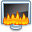 fire, Damage DarkSlateGray icon