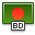 Bangladesh, flag DarkGreen icon