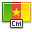 Cameroon, flag Gold icon