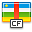 African, republic, central, flag OliveDrab icon