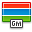 Gambia, flag DodgerBlue icon