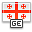 flag, Georgia OrangeRed icon