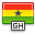 Ghana, flag OrangeRed icon
