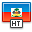 Haiti, flag DodgerBlue icon