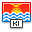 flag, Kiribati OrangeRed icon
