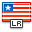 Liberia, flag Red icon