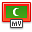 flag, maledives ForestGreen icon