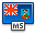 flag, Montserrat MidnightBlue icon